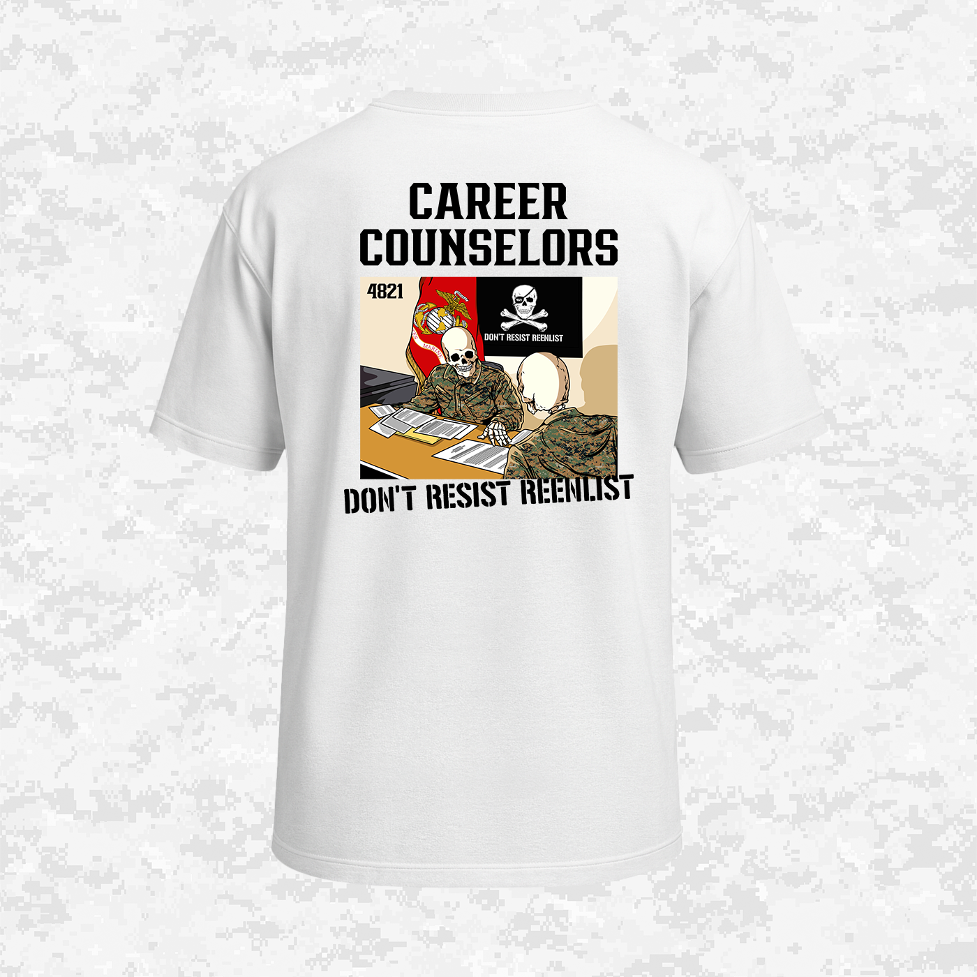 Career Counselors | Don´t Resist Reenlist | Oversized T-shirt | Regular & Faded Fabric
