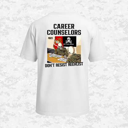 Career Counselors | Don´t Resist Reenlist | Oversized T-shirt | Regular & Faded Fabric