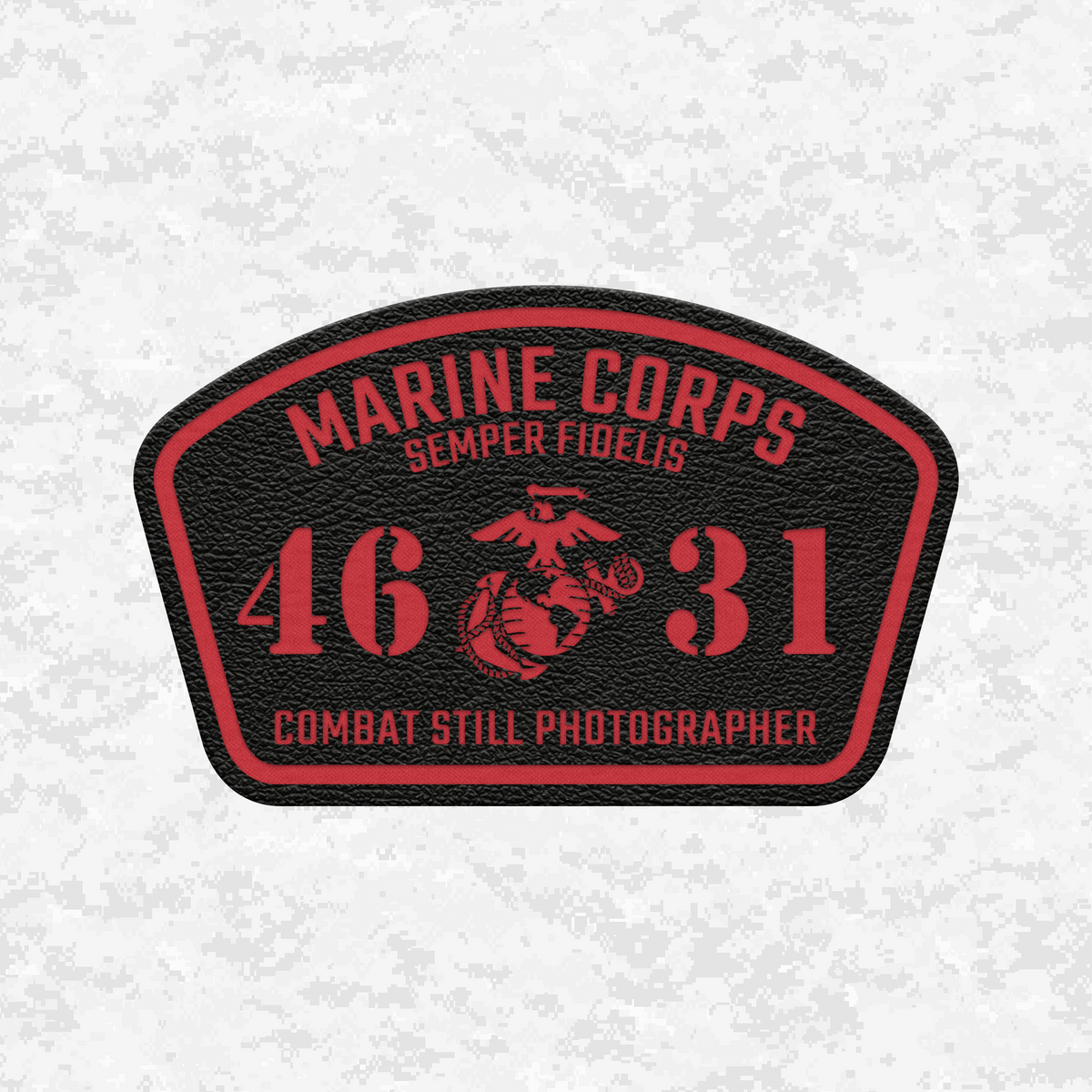 MOS 4631 Combat Still Photographer | Leather Patch | Velcro Backed