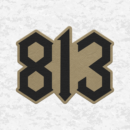 MARSOC 8130 Tactical Team Number | Leather Patch | Velcro Backed