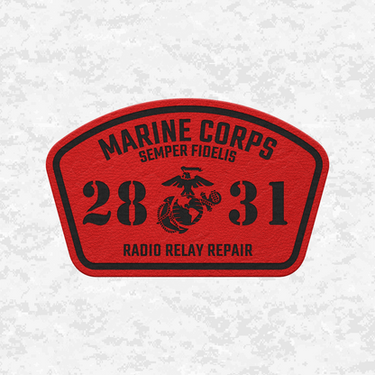 MOS 2831 Radio Relay Repair | Leather Patch | Velcro Backed