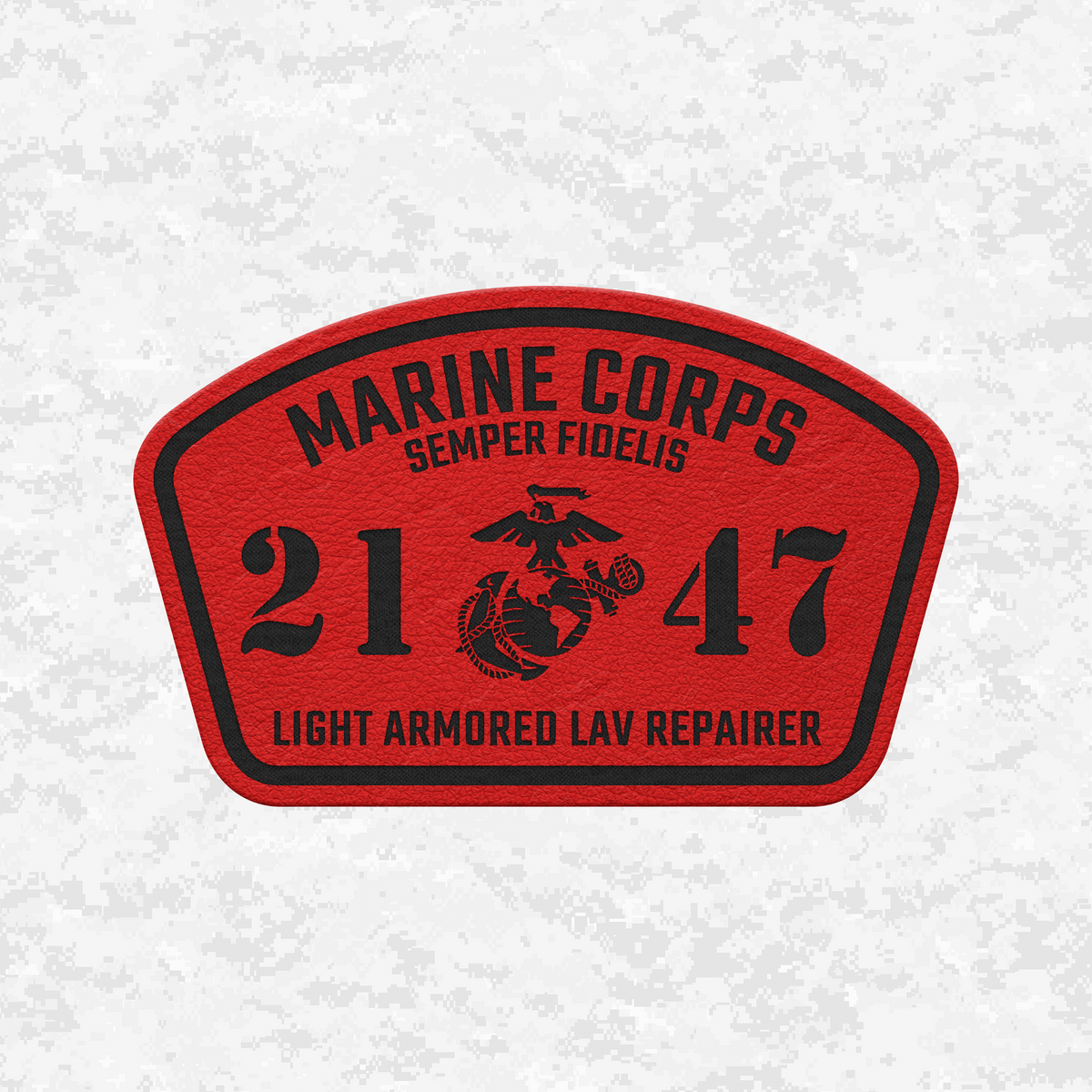 MOS 2147 Light Armored LAV Repairer | Leather Patch | Velcro Backed