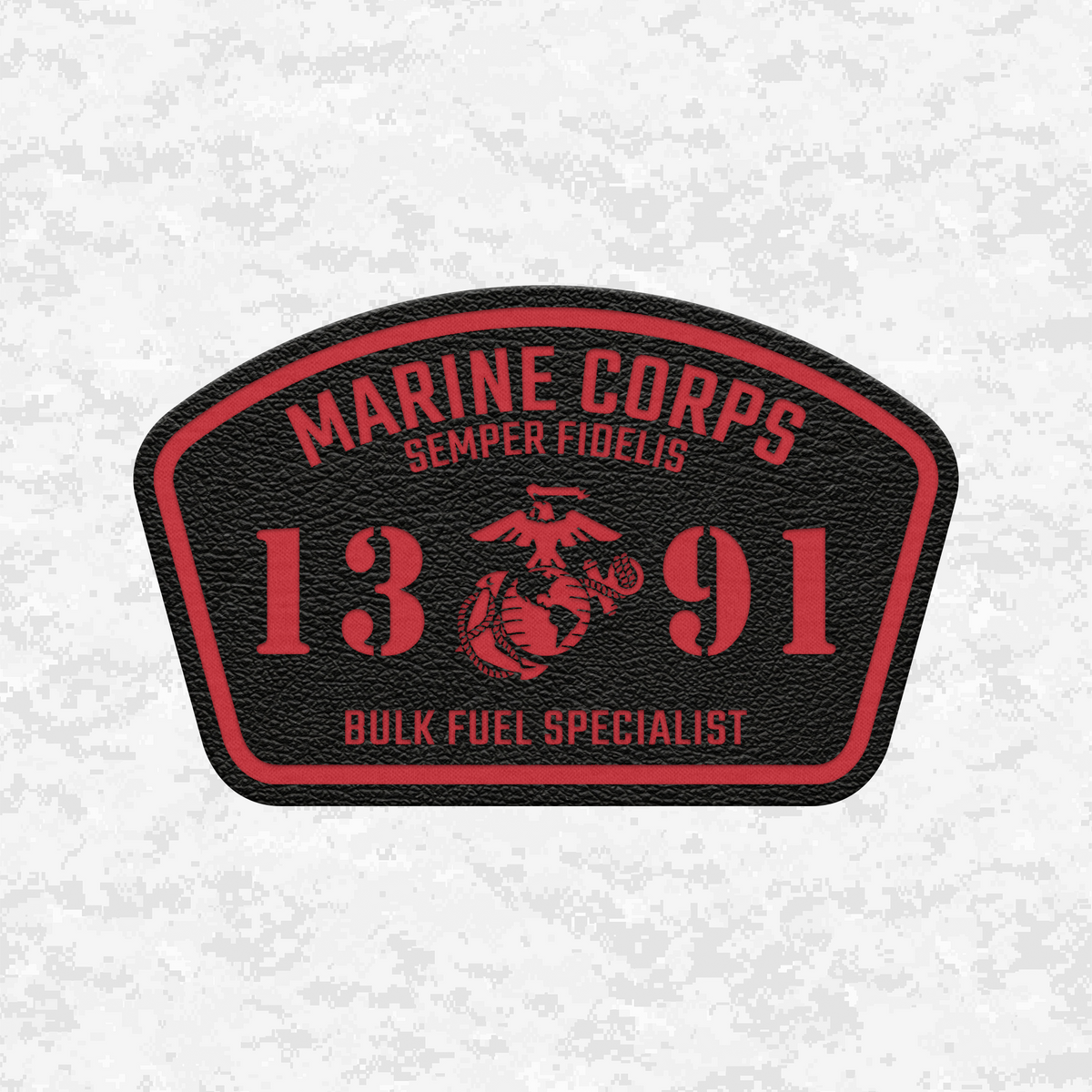 MOS 1391 Bulk Fuel Specialist | Leather Patch | Velcro Backed