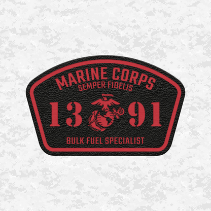 MOS 1391 Bulk Fuel Specialist | Leather Patch | Velcro Backed