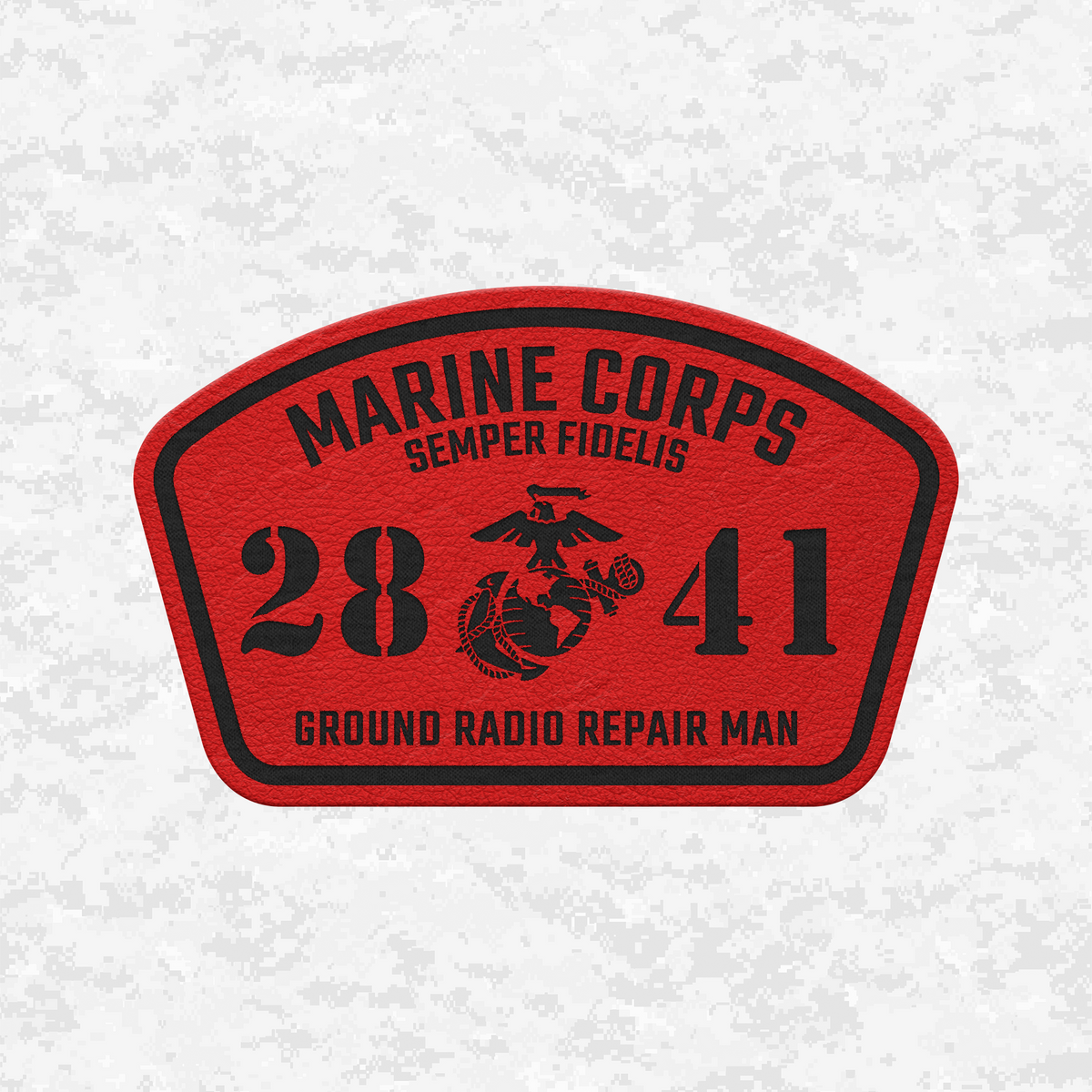 MOS 2841 Ground Radio Repair Man | Leather Patch | Velcro Backed