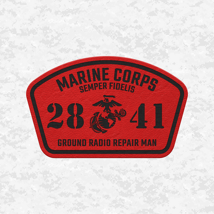 MOS 2841 Ground Radio Repair Man | Leather Patch | Velcro Backed