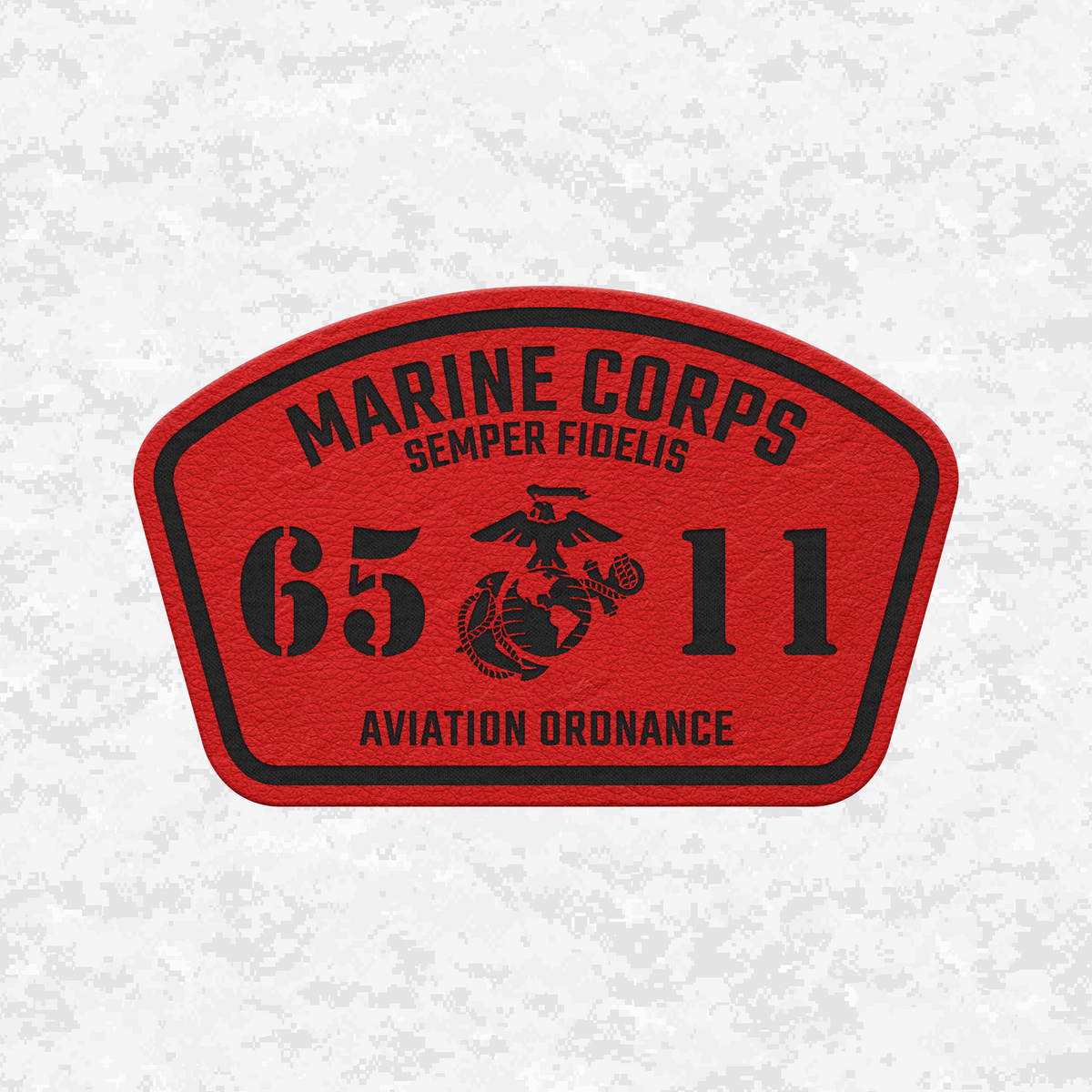 MOS 6511 Aviation Ordnance | Leather Patch | Velcro Backed