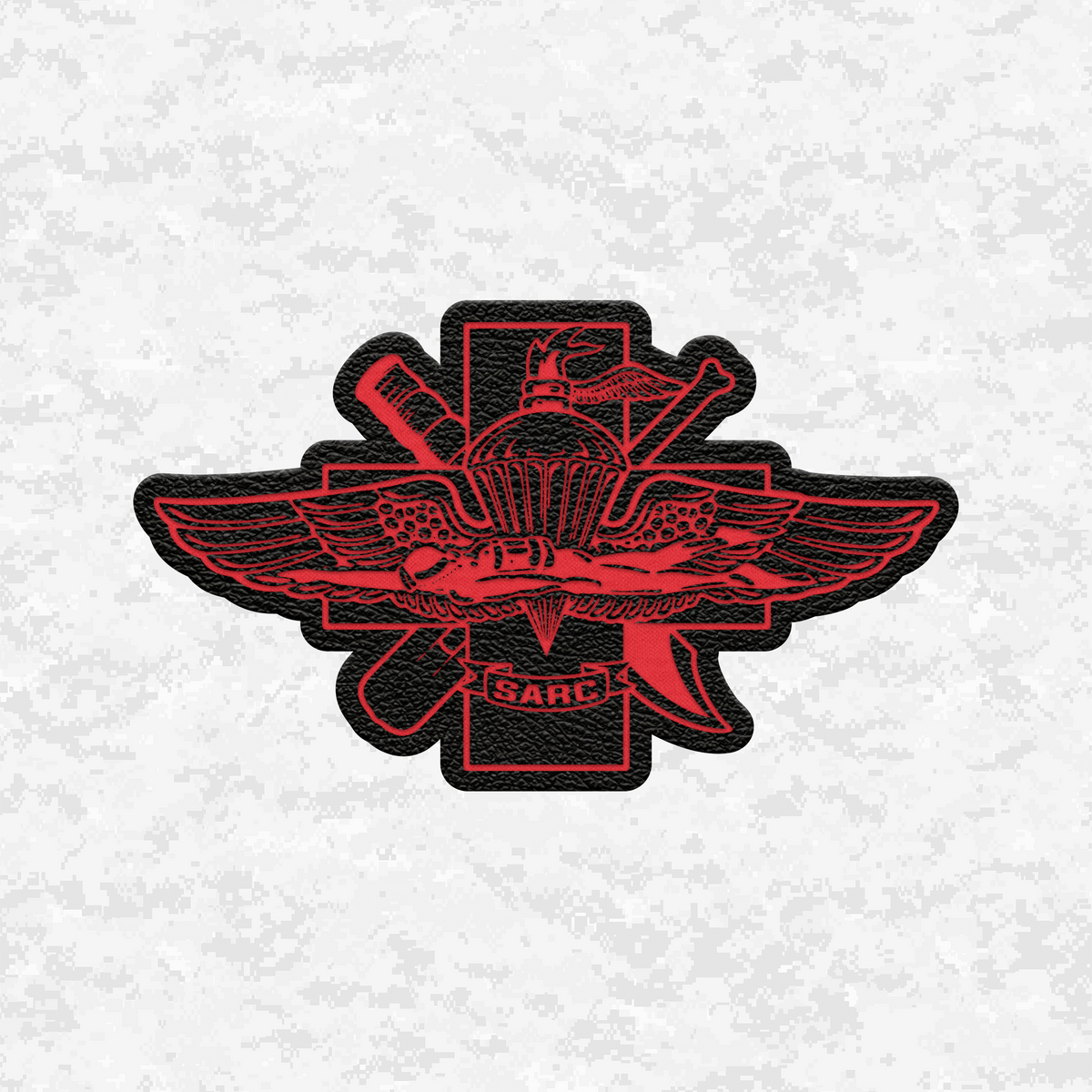 SARC Special Amphibious Reconnaissance Corpsman | Leather Patch | Velcro Backed