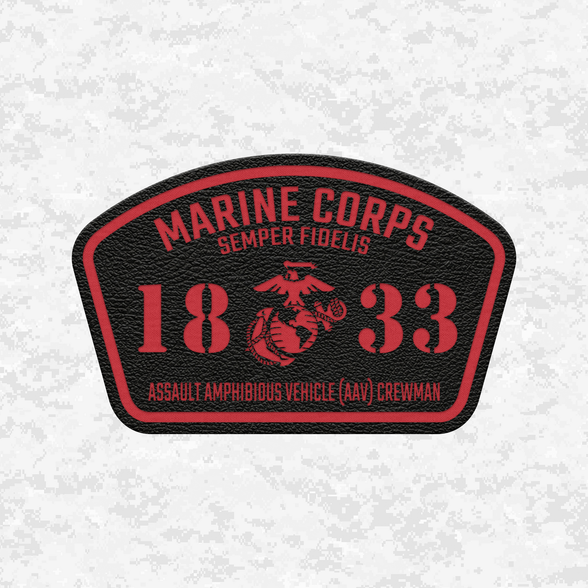 MOS 1833 Assault Amphibious Vehicle (AAV) Crewman | Leather Patch | Velcro Backed
