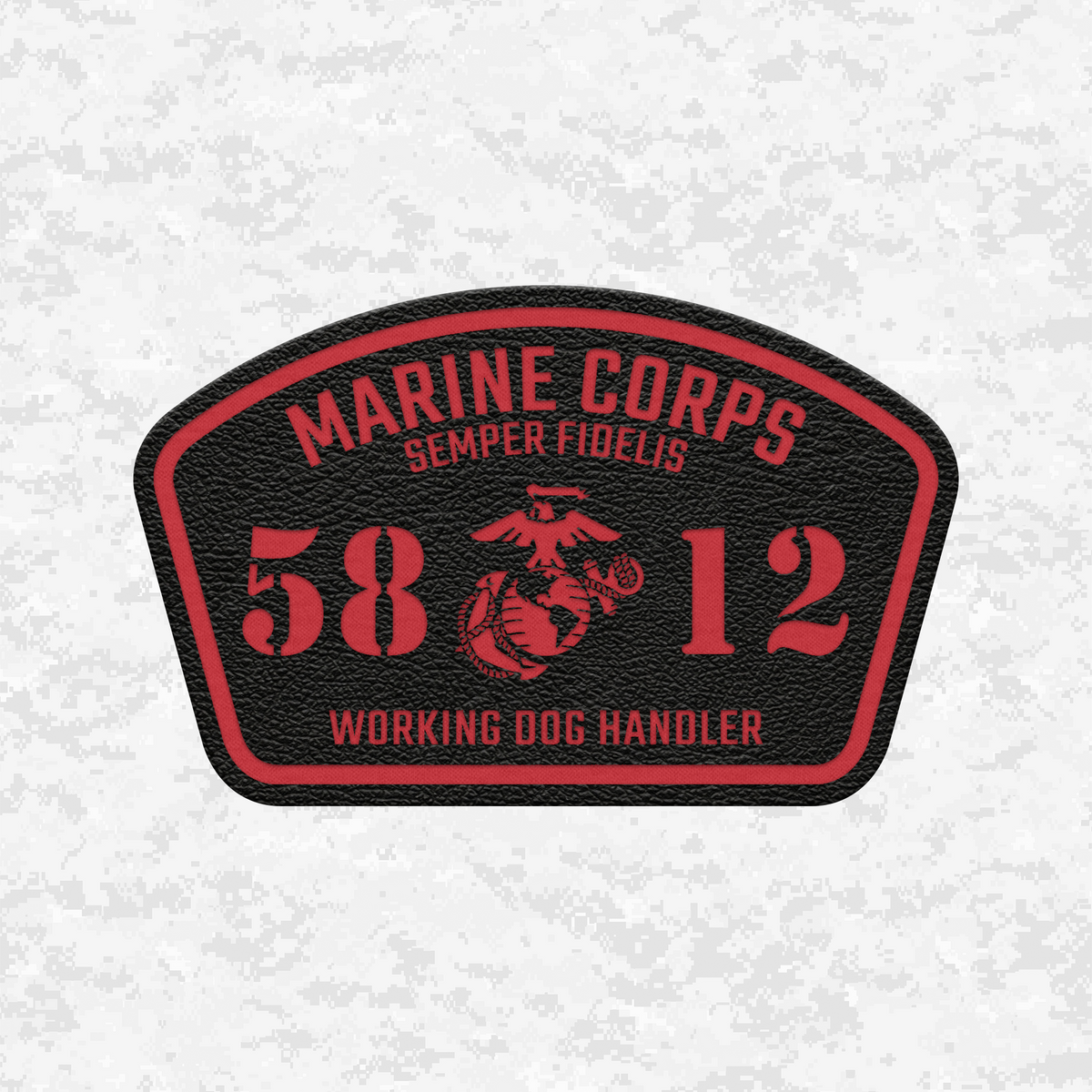 MOS 5812 Working Dog Handler | Leather Patch | Velcro Backed