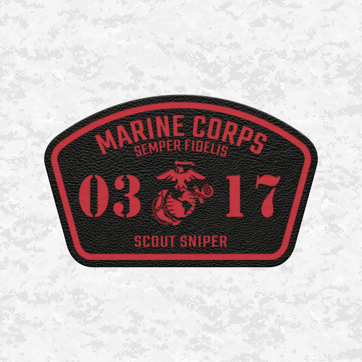 MOS 0317 Scout Sniper | Leather Patch | Velcro Backed