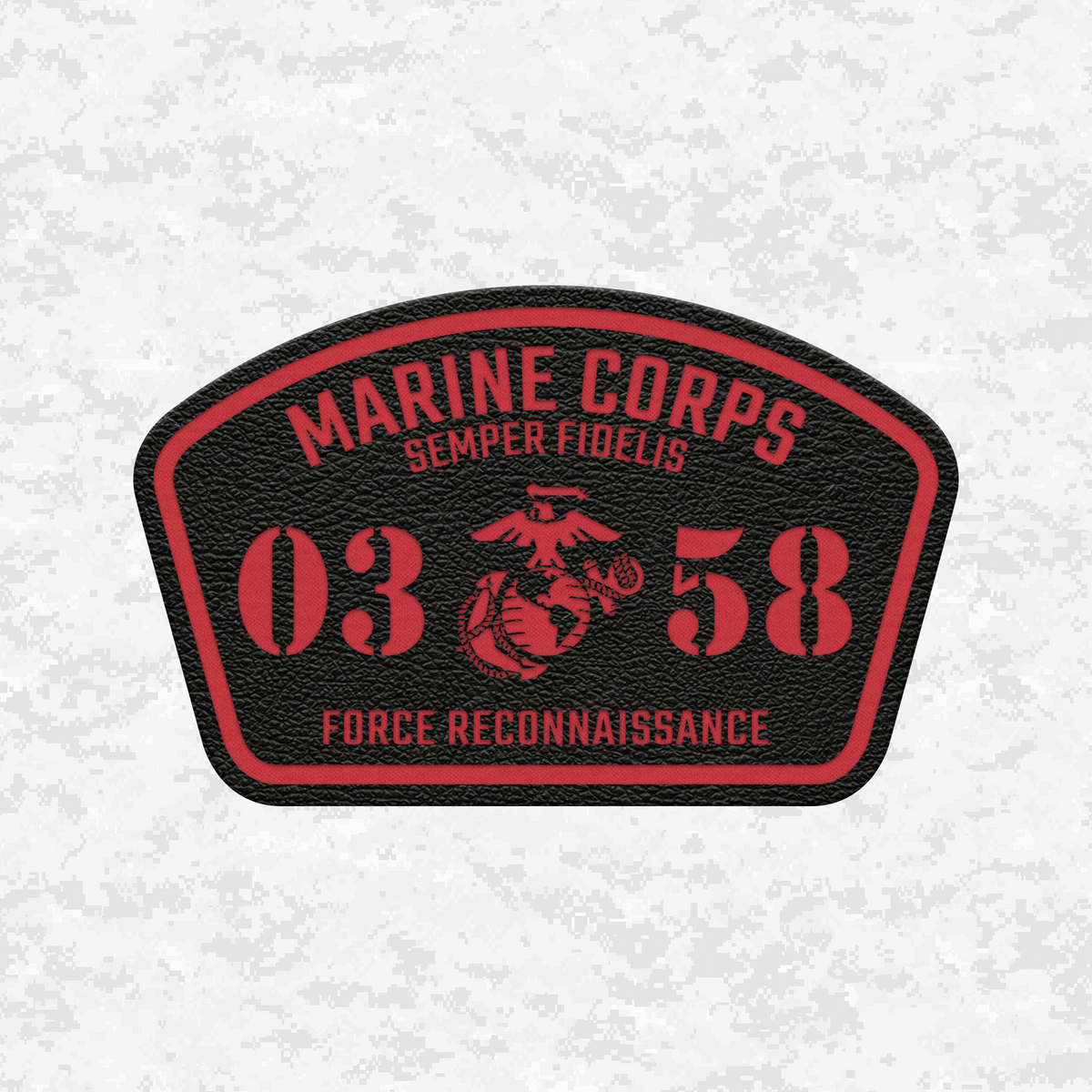 MOS 0358 Force Reconnaissance | Leather Patch | Velcro Backed