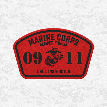 MOS 0911 Drill Instructor | Leather Patch | Velcro Backed