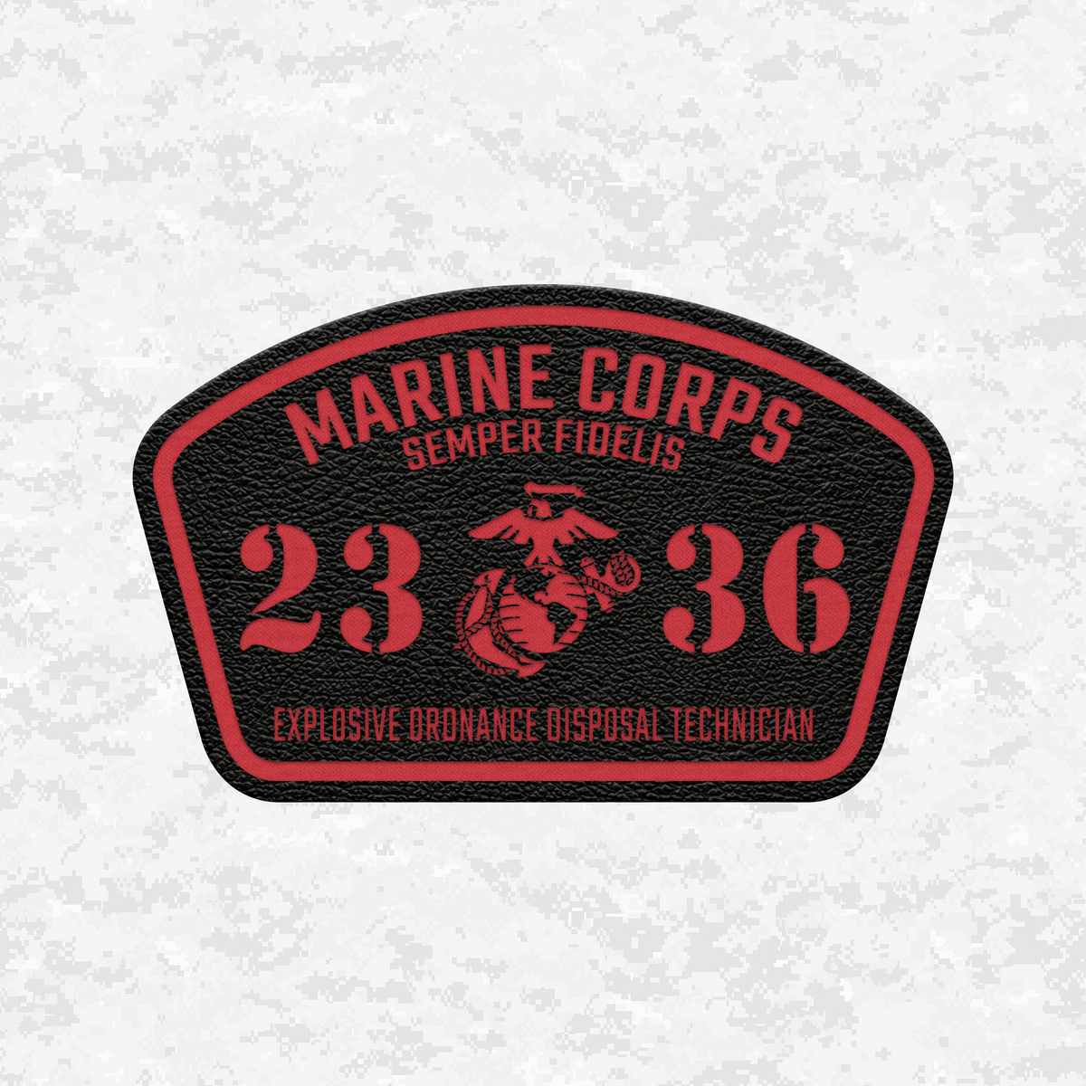 MOS 2336 Explosive Ordnance Disposal Technician | Leather Patch | Velcro Backed