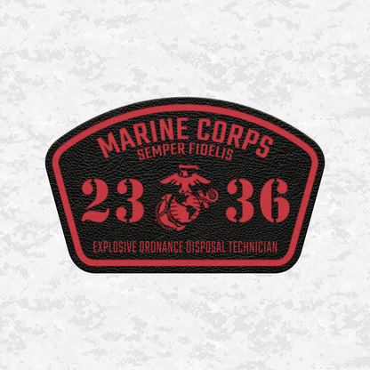 MOS 2336 Explosive Ordnance Disposal Technician | Leather Patch | Velcro Backed