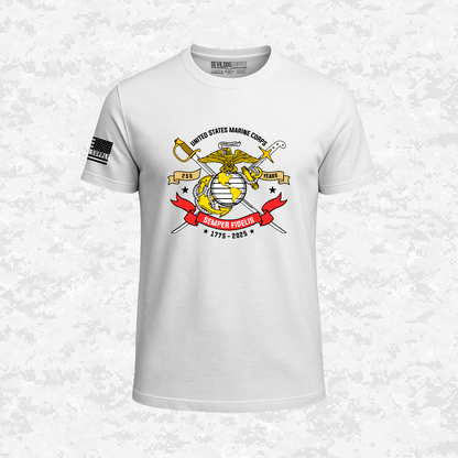 250th USMC | Semper Fidelis | United States Marine Corps | EGA | 250 Years Collection | T-shirt
