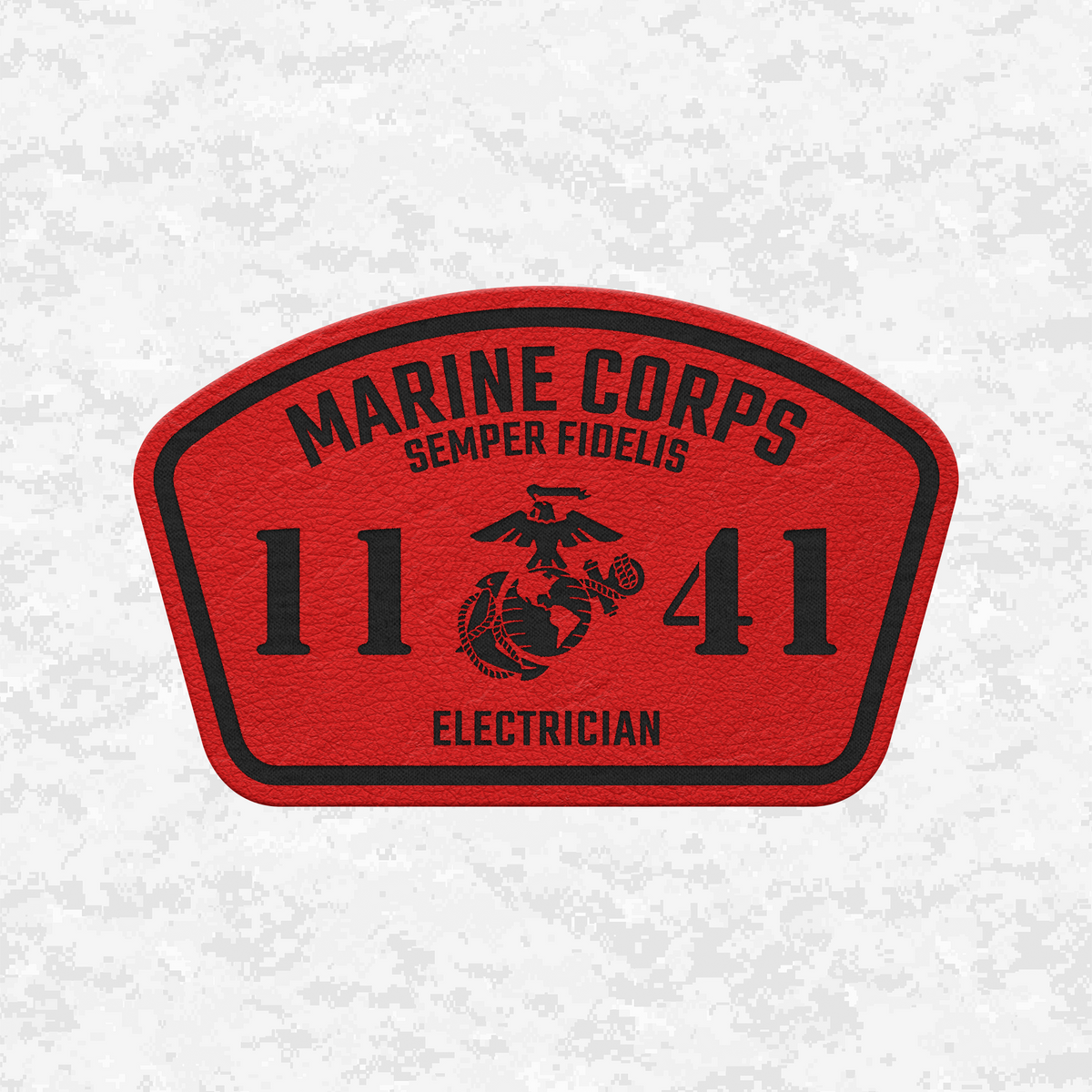 MOS 1141 Electrician | Leather Patch | Velcro Backed