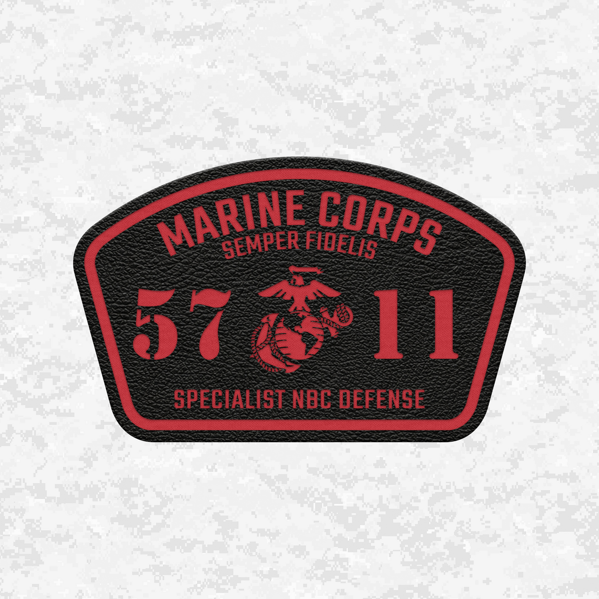 MOS 5711 Specialist NBC Defense | Leather Patch | Velcro Backed