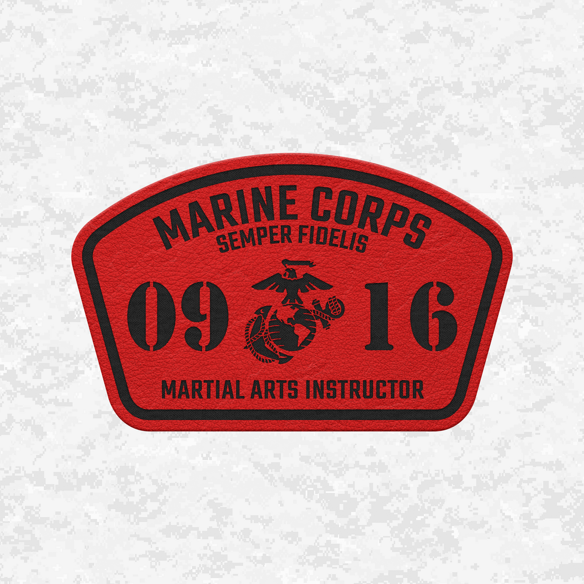 MOS 0916 Martial Arts Instructor | Leather Patch | Velcro Backed