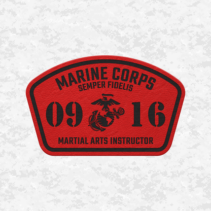 MOS 0916 Martial Arts Instructor | Leather Patch | Velcro Backed