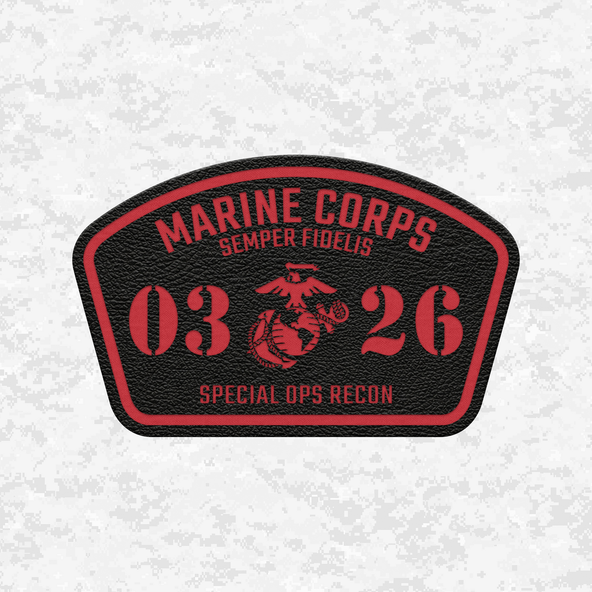 MOS 0326 Reconnaissance Marine Parachutist/Freefall | Leather Patch | Velcro Backed