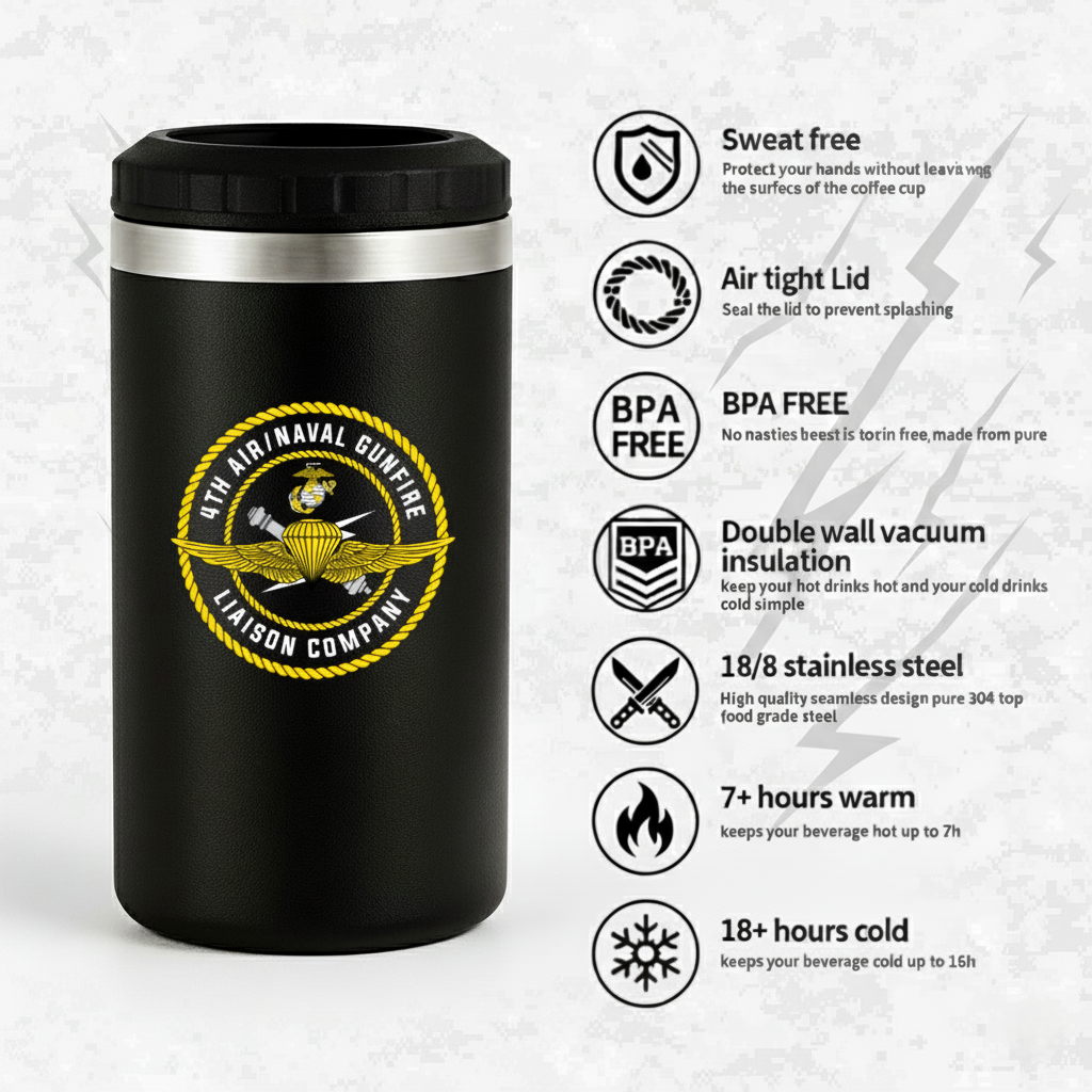 4th ANGLICO | Can Cooler | 16oz