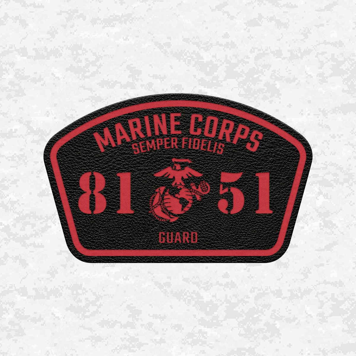 MOS 8151 Guard | Leather Patch | Velcro Backed