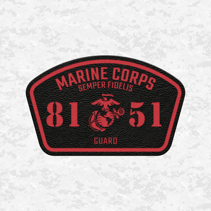MOS 8151 Guard | Leather Patch | Velcro Backed
