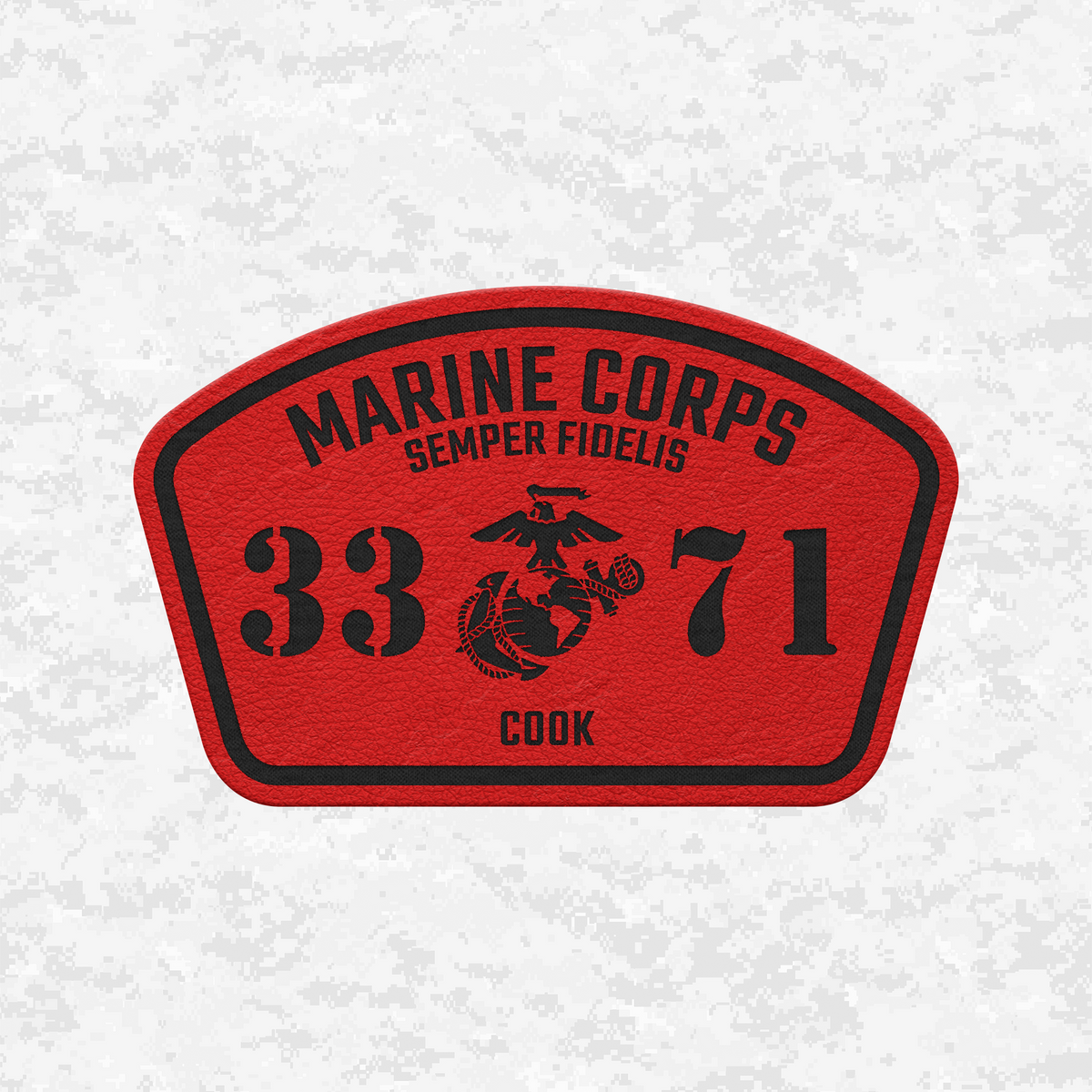 MOS 3371 Cook | Leather Patch | Velcro Backed