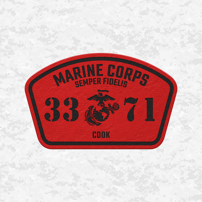 MOS 3371 Cook | Leather Patch | Velcro Backed