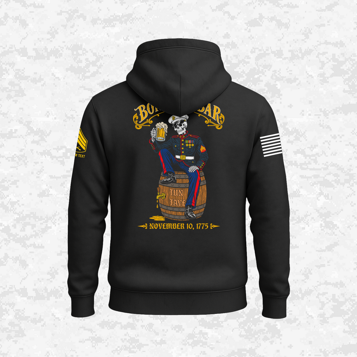 Born in a Bar #2, Customizable Ranks Edition | Hoodie
