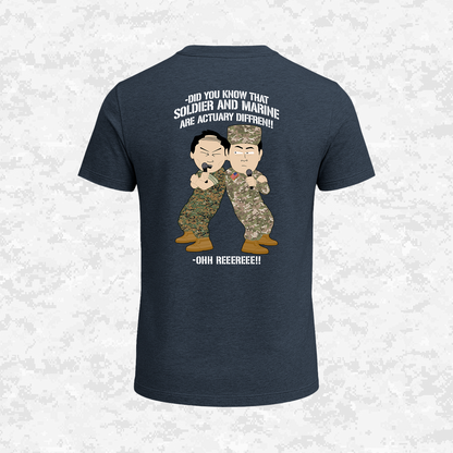 Soldier & Marine Are Diffren!!! | Military Parody | T-shirt