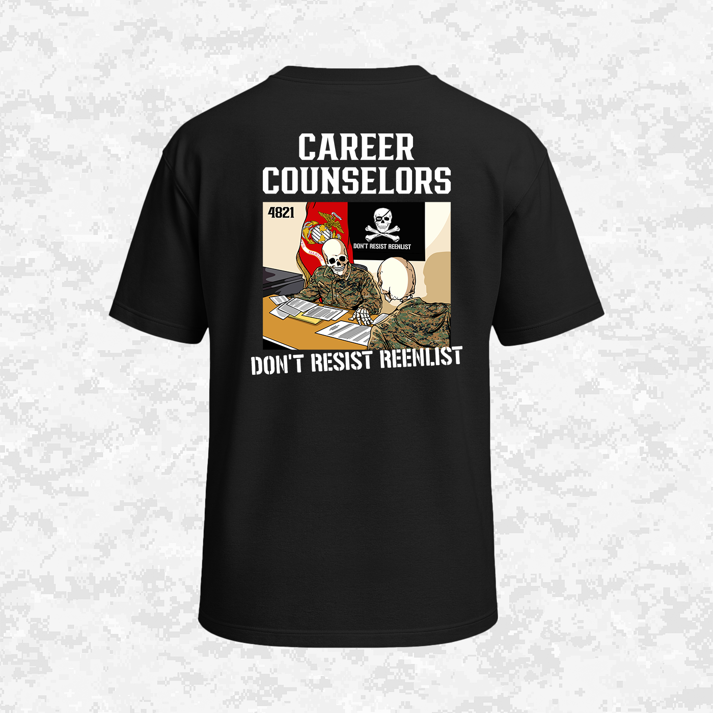 Career Counselors | Don´t Resist Reenlist | Oversized T-shirt | Regular & Faded Fabric