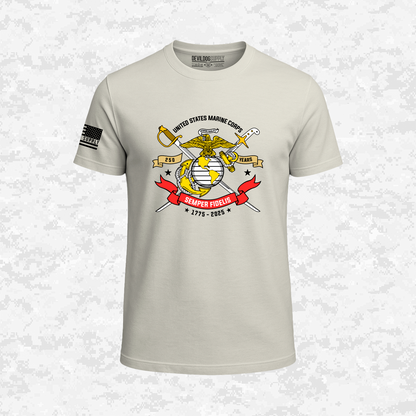 250th USMC | Semper Fidelis | United States Marine Corps | EGA | 250 Years Collection | T-shirt