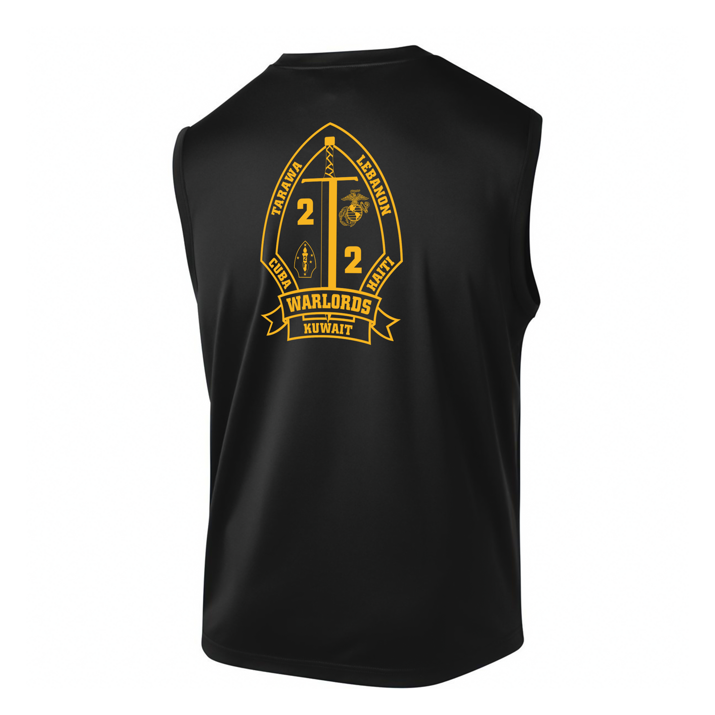 2nd Battalion 2nd Marines Unit "Warlords" #3 DRIFIT Sleeveless, Tank, Sleeveless Hoodie