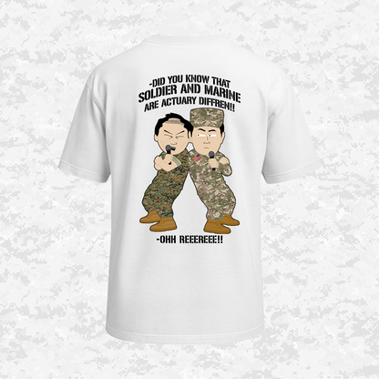Soldier & Marine Are Diffren!!! | Military Parody | Oversize T-shirt
