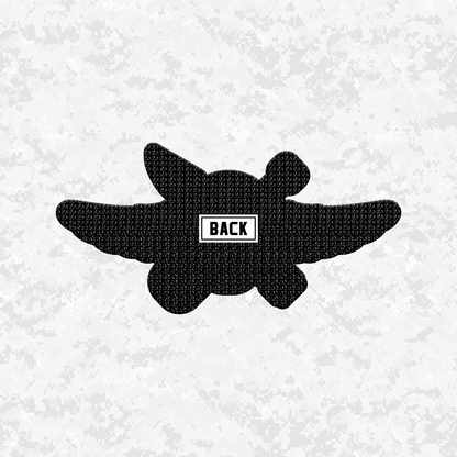 Recon Skull Jack & Wings | Leather Patch | Velcro Backed