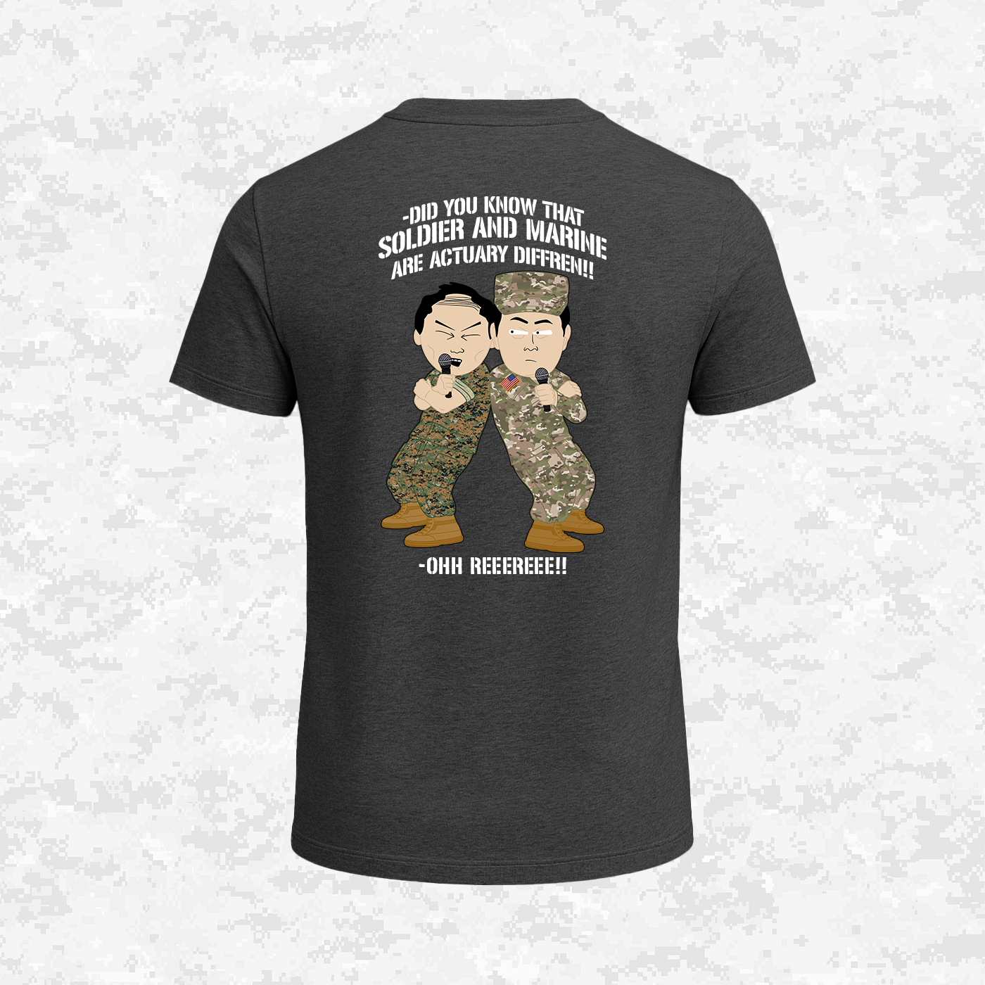 Soldier & Marine Are Diffren!!! | Military Parody | T-shirt