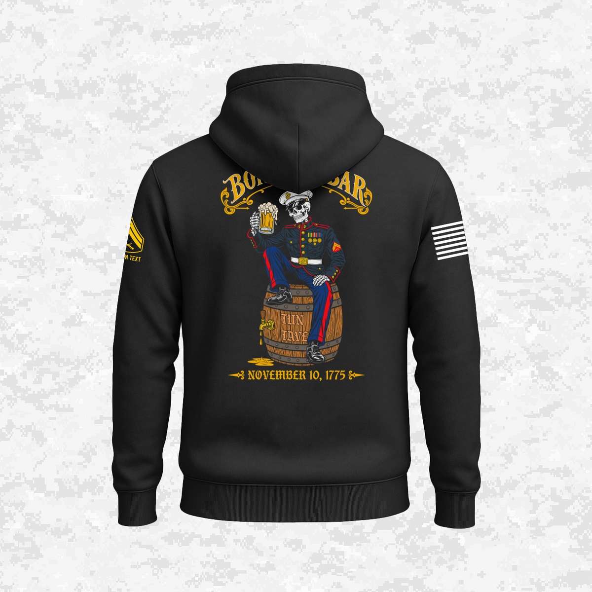 Born in a Bar #2, Customizable Ranks Edition | Hoodie