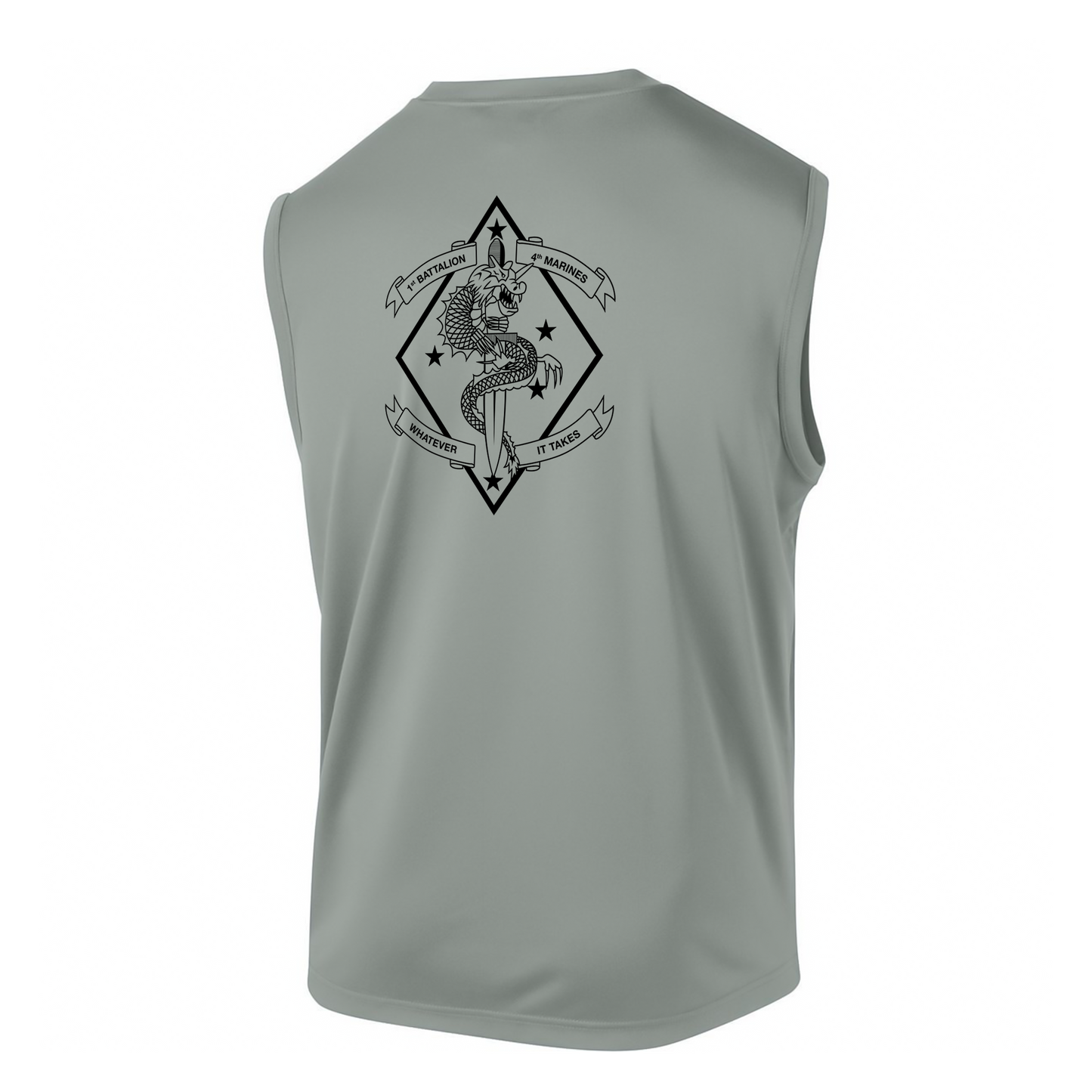 1st Battalion 4th Marines Unit "The China Marines" DRIFIT Sleeveless, Tank, Sleeveless Hoodie