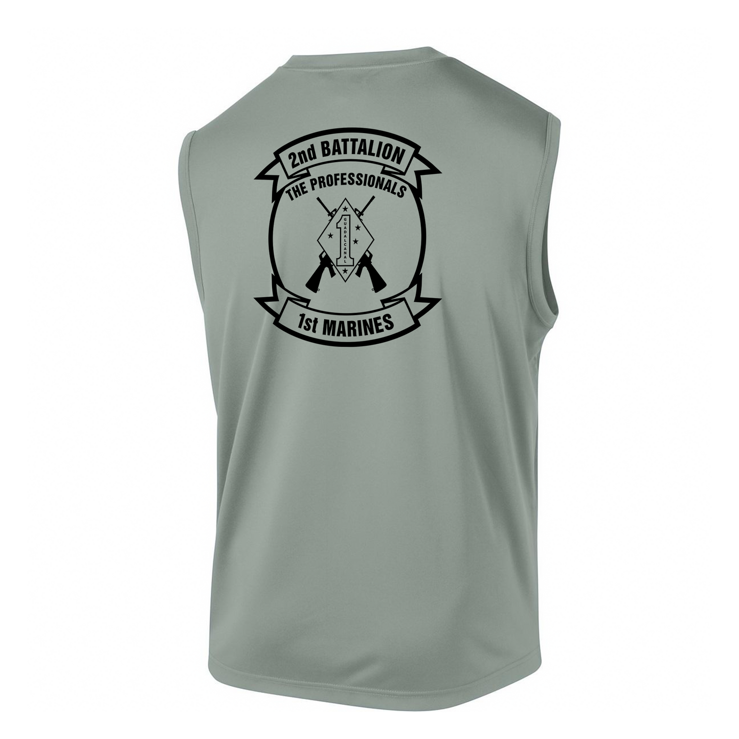 2nd Battalion 1st Marines Unit "The Professionals" DRIFIT Sleeveless, Tank, Sleeveless Hoodie