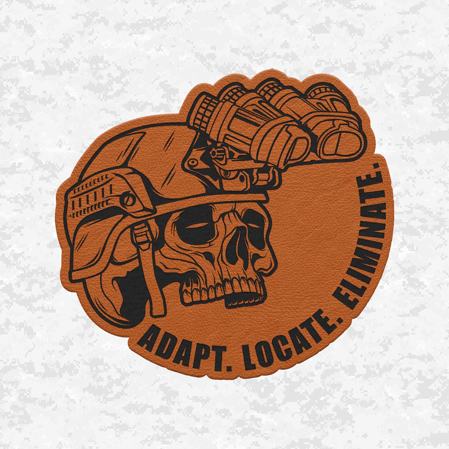 Night Operators | Adapt. Locate. Eliminate. | Leather Patch | Velcro Backed