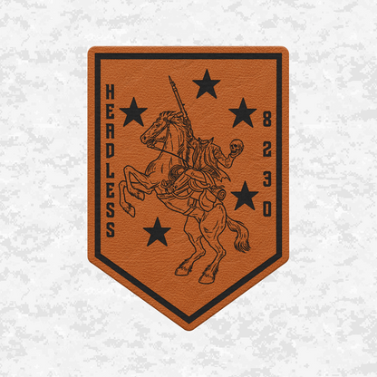 Headless 8230 | Leather Patch | Velcro Backed