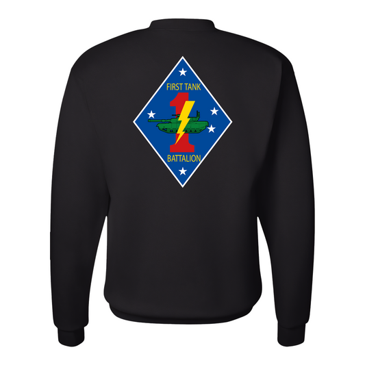 1st Tank Battalion Unit "1st Tanks", USMC Sweatshirt
