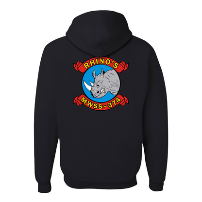 MWSS-374 "RHINO'S", Marine Wing Support Squadron-374, Hoodie