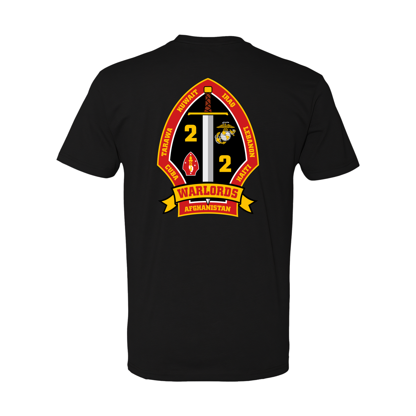 2nd Battalion 2nd Marines Unit "Warlords" Shirt #1