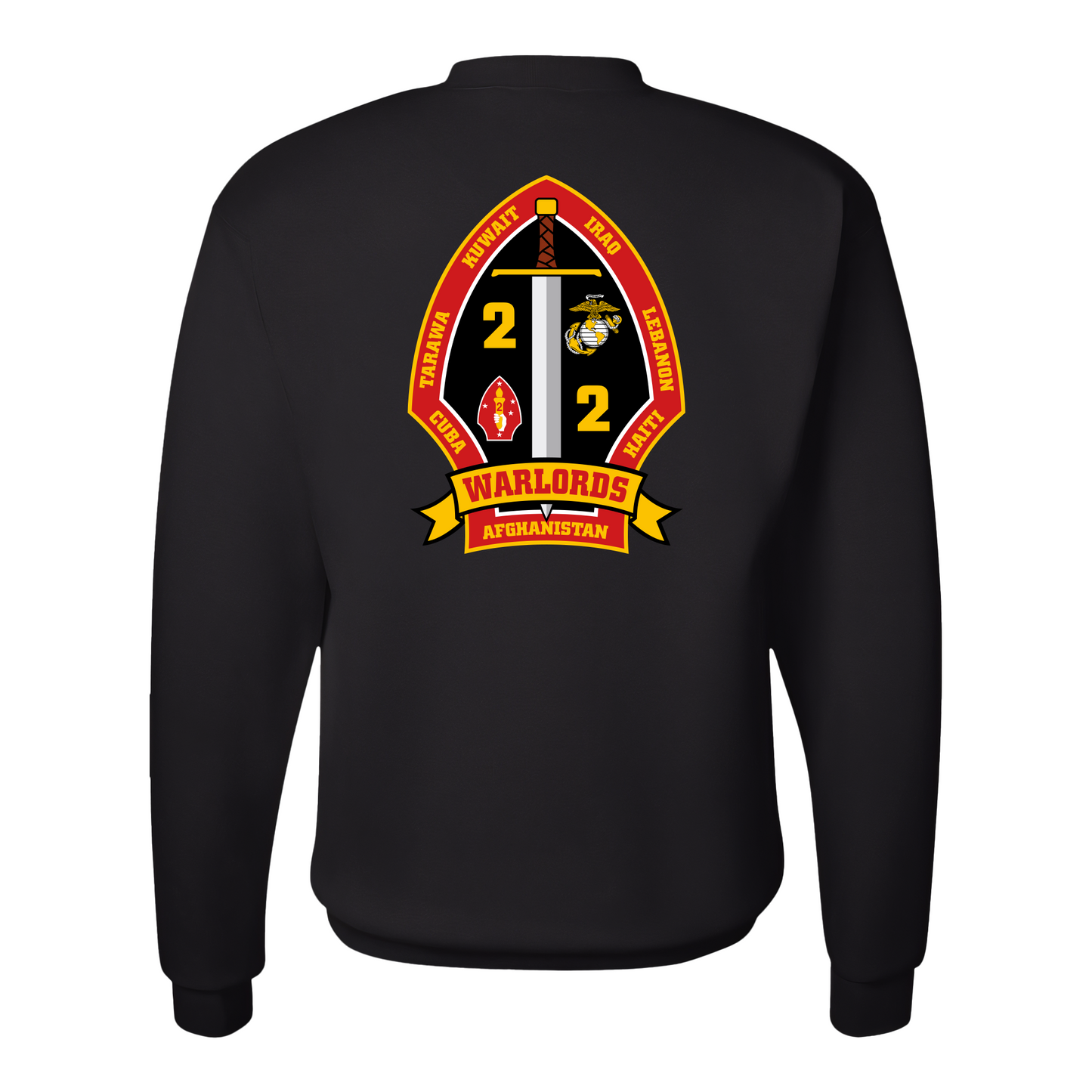 2nd Battalion 2nd Marines Unit "Warlords" Sweatshirt #1