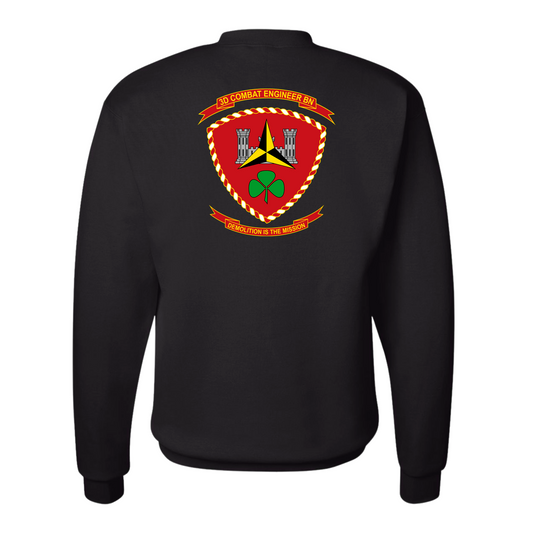 3rd Combat Engineer Battalion Unit ¨Demolition Is The Mission¨ Sweatshirts