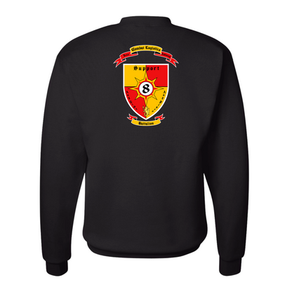 Combat Logistics Battalion 8 Unit ¨Anytime, Anyplace¨ Sweatshirts