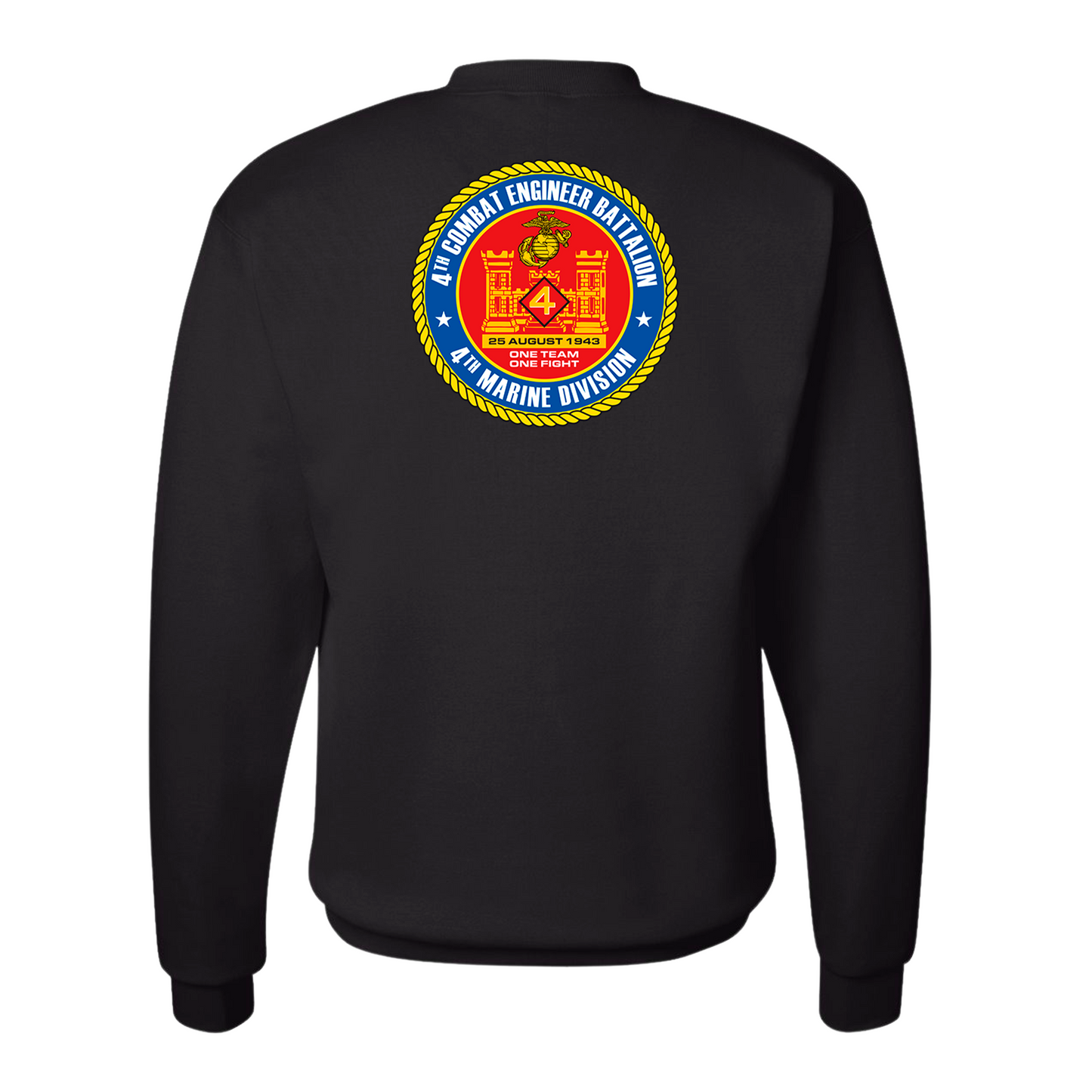 4th Combat Engineer Battalion Unit ¨One Team, One Fight¨ Sweatshirts #1